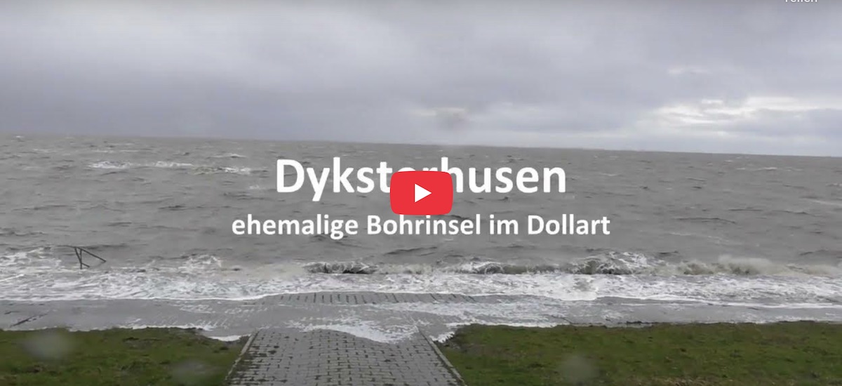 Wellengang an der Bohrinsel Dyksterhusen